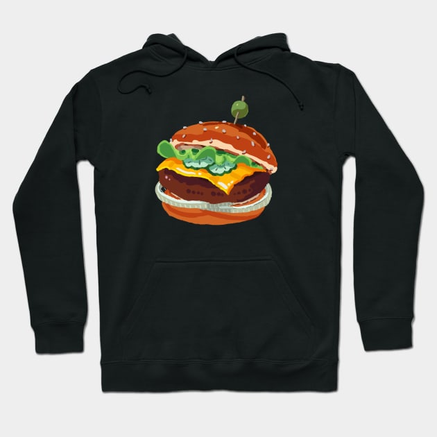 Cheeseburger Hoodie by banditotees